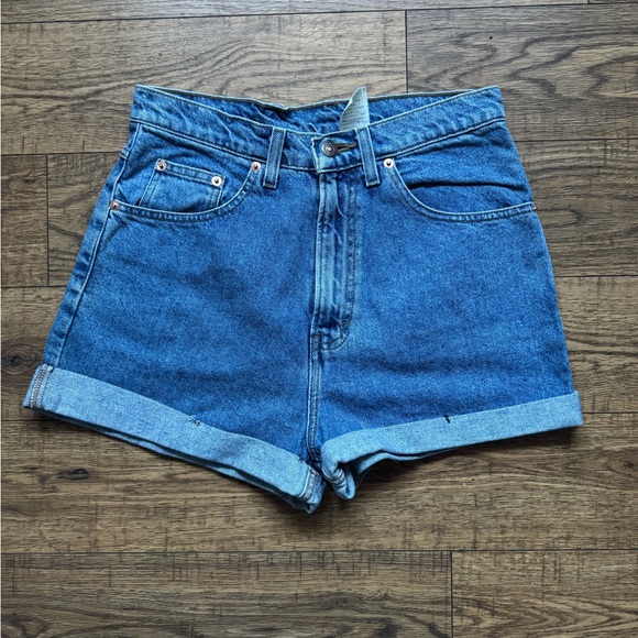 1990’s Y2K Jordache vintage deadstock raw denim high waisted jean zip shorts - Picture 1 of 14
